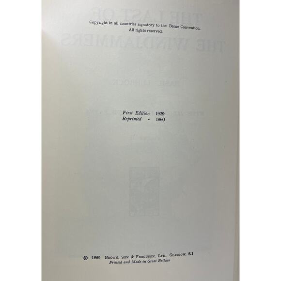 Vintage Last of the Windjammers Sailing Ships Lubbock - Volume 2 - READ DESCR - Picture 7 of 13